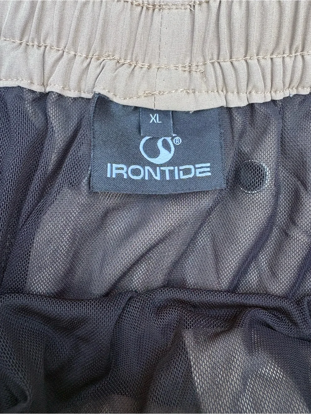 Irontide Men’s Swim Trunks. Waterproof pocket for cellphone, wallet, keys.